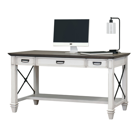 HARTFORD Writing Table, 60" X 31" X 31", solid lumber and veneers Top, Grey IMHF384W